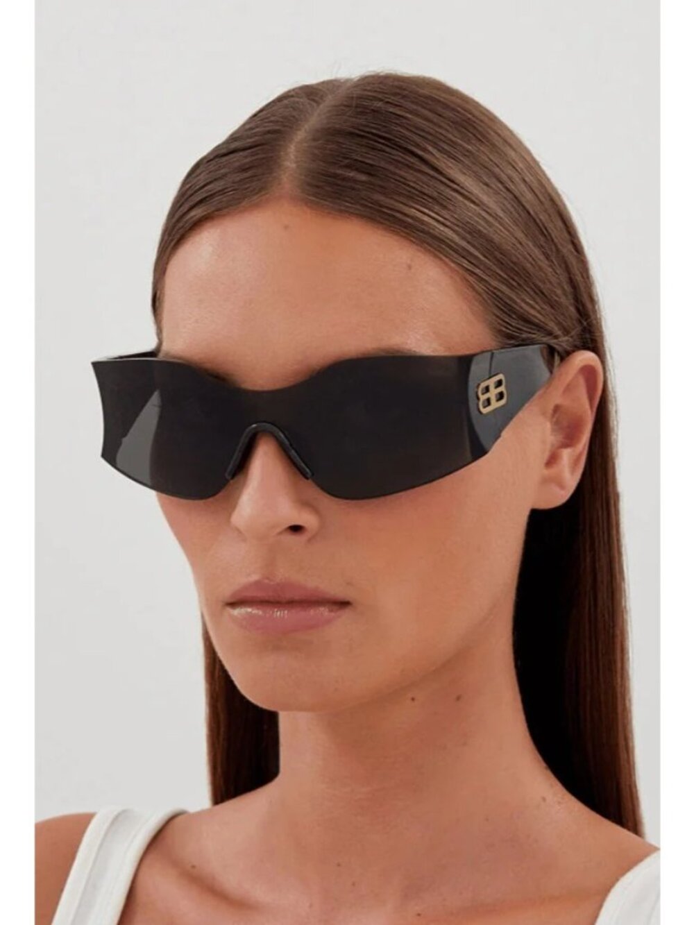 NEW BALENCIAGA BB0292S 002 BLUE UNISEX GEOMETRIC SUNGLASSES BALENCIAGA EYEWEAR - Picture 3 of 12